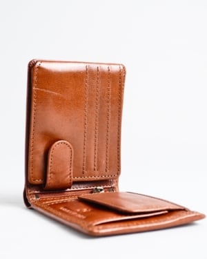 Cambridge - Men’s Original Leather Wallet - LION (Dual Tone Cognac)
