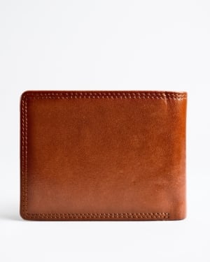 Cambridge - Men’s Original Leather Wallet - LION (Dual Tone Cognac)