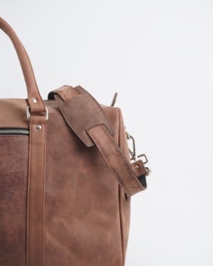 Classic Traveller - Original Leather Travel Bag (Rugged Brown)