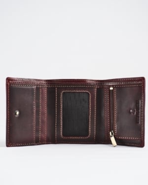 Dublin - Men’s Original Leather Trifold Wallet (Vintage Brown)