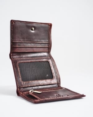 Dublin - Men’s Original Leather Trifold Wallet (Vintage Brown)