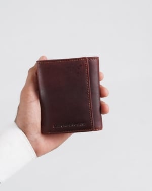 Dublin - Men’s Original Leather Trifold Wallet (Vintage Brown)