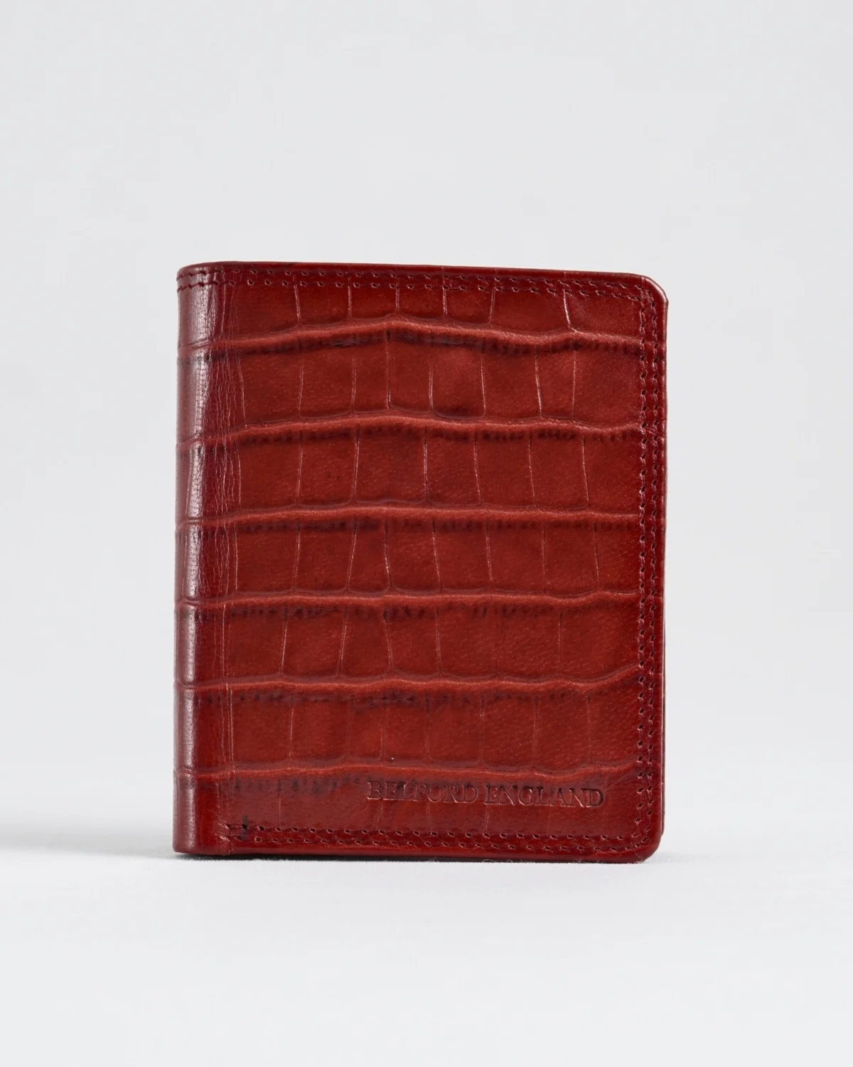 Hyde Men’s Original Leather Wallet (Croco Brown & Cherry Blend) Hyde Men’s Original Leather Wallet (Croco Brown & Cherry Blend)
