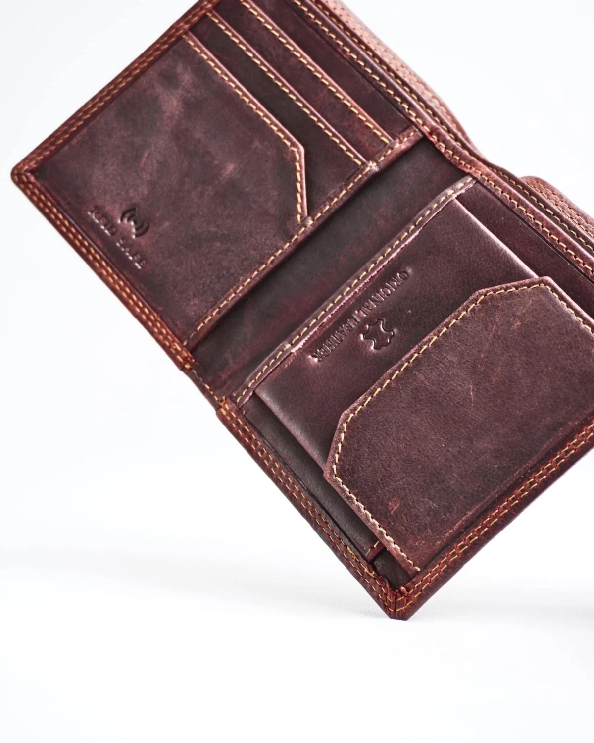 Hyde Men’s Original Leather Wallet (Vintage Brown) Hyde Men’s Original Leather Wallet (Vintage Brown)