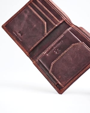 Hyde Men’s Original Leather Wallet (Vintage Brown)