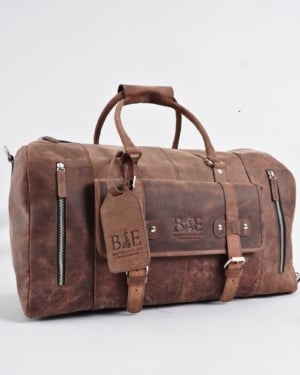 The Heritage - Original Leather Travel Bag (Rugged Brown)