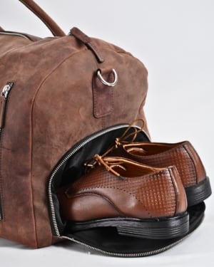 The Heritage - Original Leather Travel Bag (Rugged Brown)