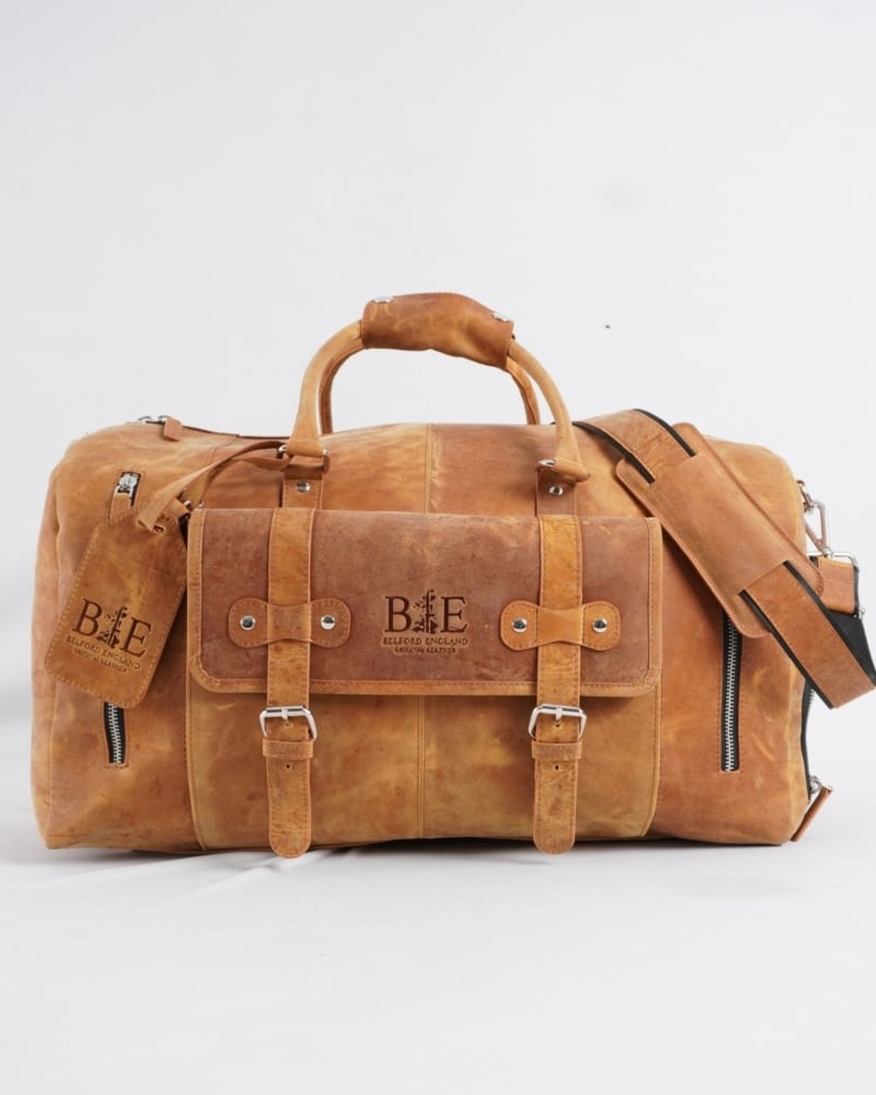 The Heritage - Original Leather Travel Bag (Rugged Tan)
