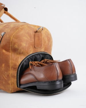 The Heritage - Original Leather Travel Bag (Rugged Tan)