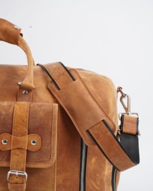 The Heritage - Original Leather Travel Bag (Rugged Tan)