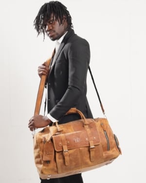 The Heritage - Original Leather Travel Bag (Rugged Tan)