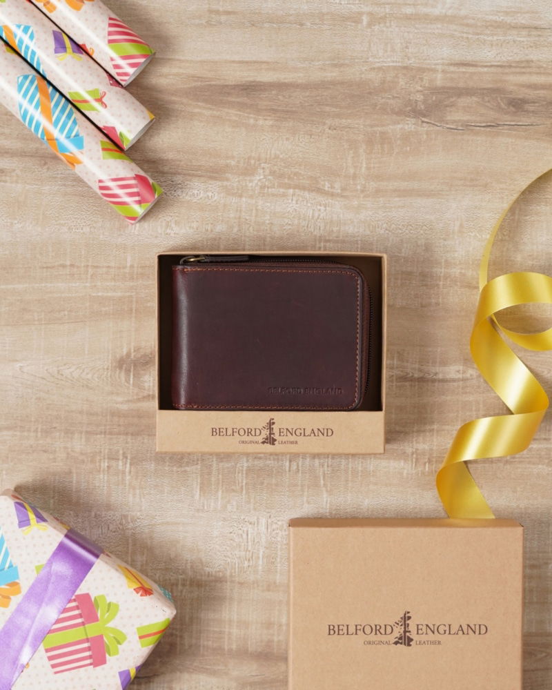 Gift For Men: Men's Personalized Leather Wallet | Luxury Gift for Him (Birthday, Anniversary & Marriage)