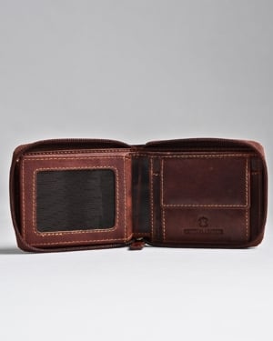 Tokyo-Mens-Original-Leather-Zipper-Wallet-Vintage-Brown-5