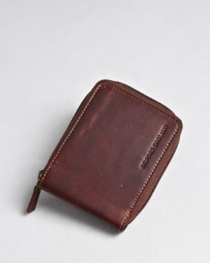 Tokyo-Mens-Original-Leather-Zipper-Wallet-Vintage-Brown-8
