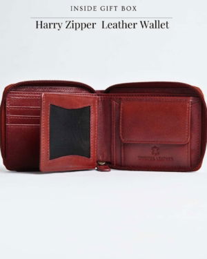Gift For Men: Personalized Luxury Leather Wallet (Zip Around), Belt & Card Holder Set