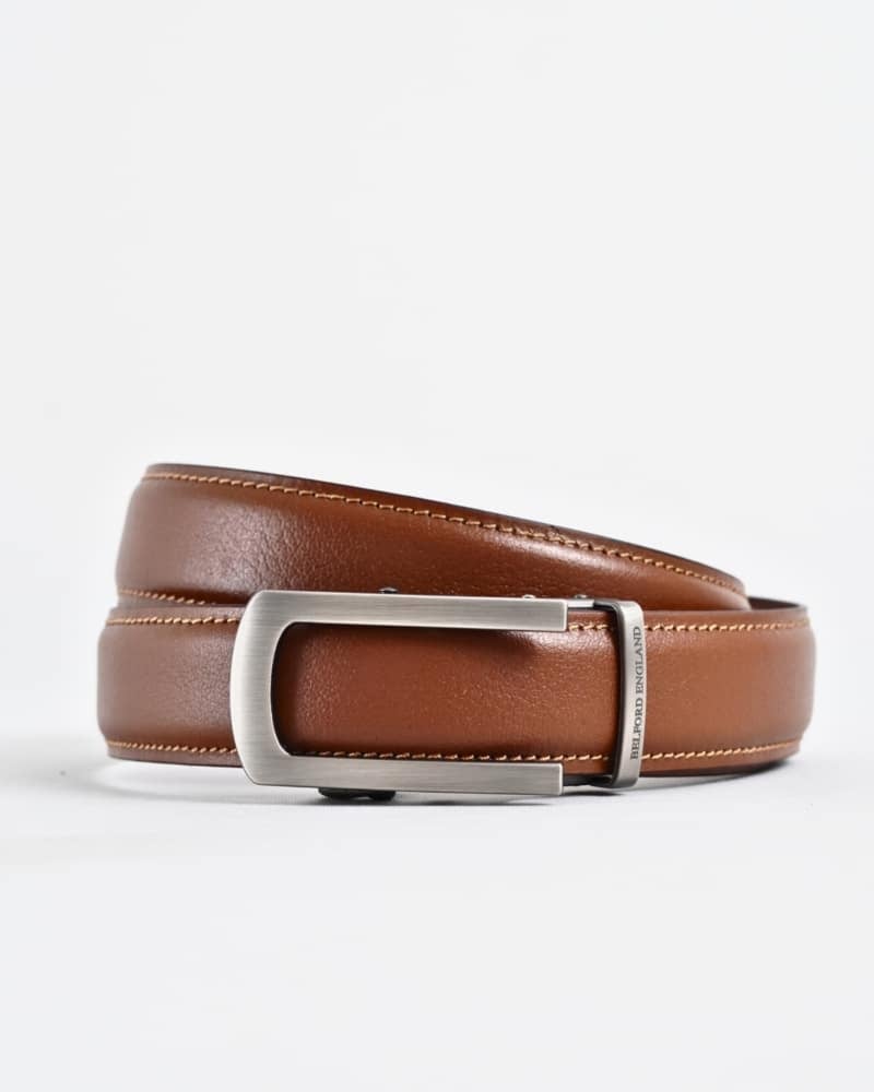 Oxford Men's Original Leather Belt  (Tan)