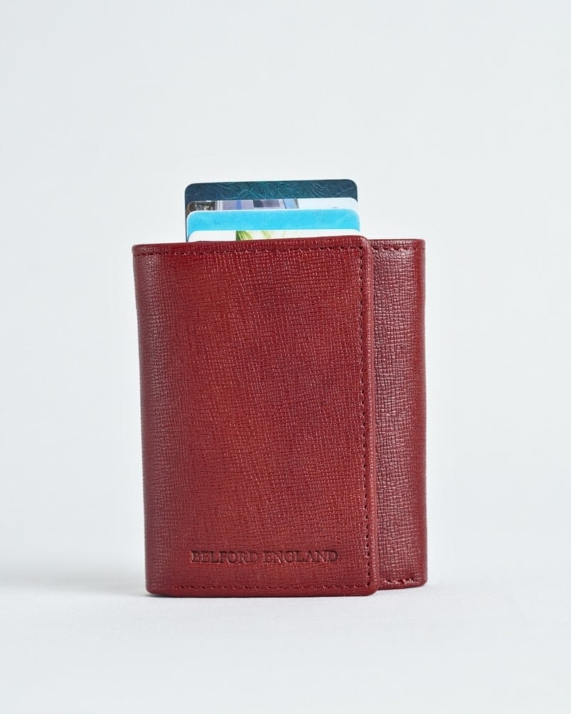 Detroit - Men’s Original Leather [Smart Card Pop UP] Wallet (Saffiano)