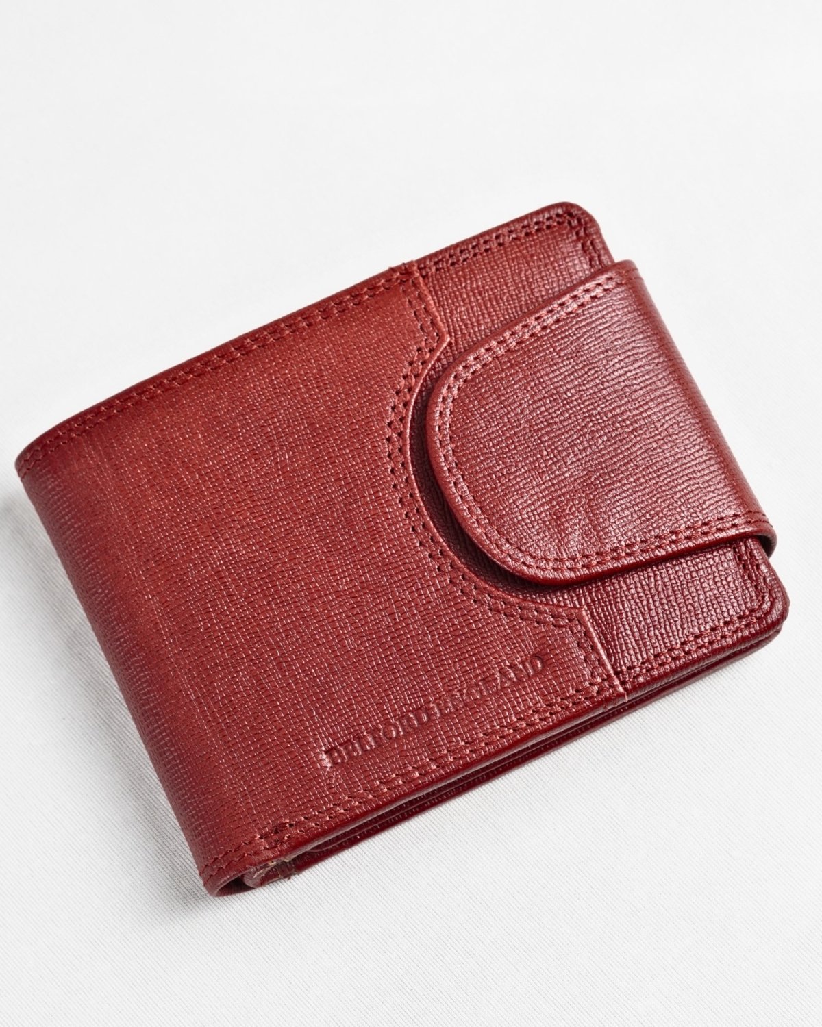 Derby - Men’s Original Leather Wallet (Saffiano Brown and Cherry Blend) Derby - Men’s Original Leather Wallet (Saffiano Brown and Cherry Blend)