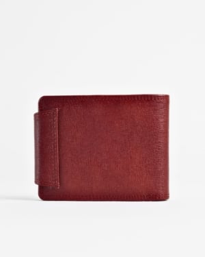 Derby - Men’s Original Leather Wallet (Saffiano Brown and Cherry Blend)