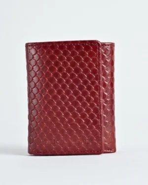 Detroit - Men’s Original Leather [Smart Card Pop UP] Wallet (Royal Cherry Salmon)