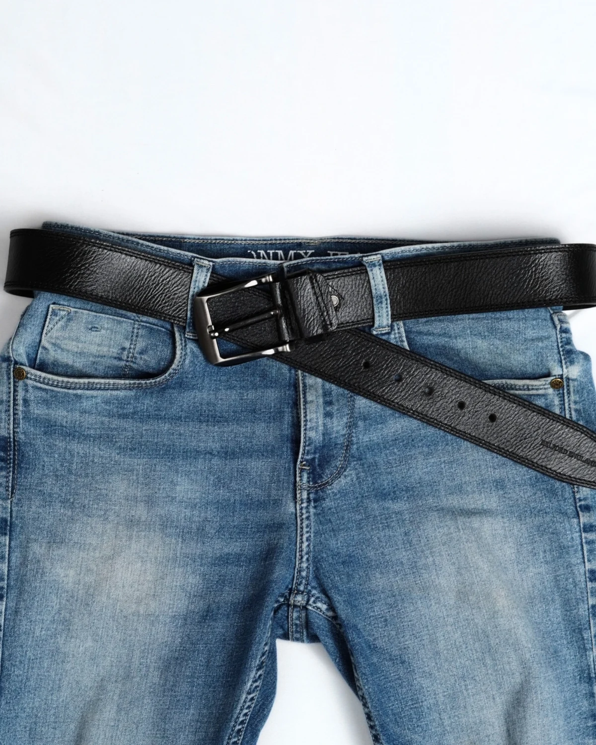 Maverick - Men's Original Casual Leather Belt (Black)