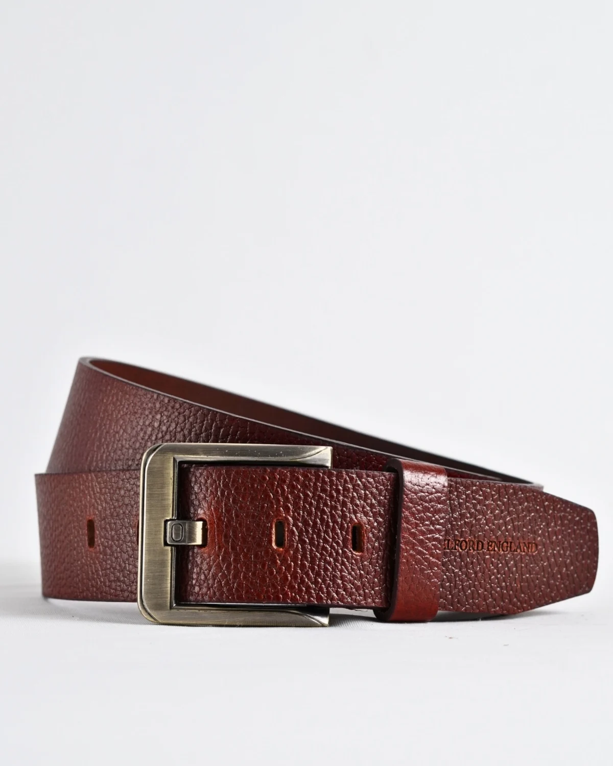 Maverick - Men's Original Casual Leather Belt (Brown & Cherry Blend)