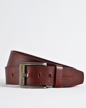 Maverick - Men's Original Casual Leather Belt (Brown & Cherry Blend)