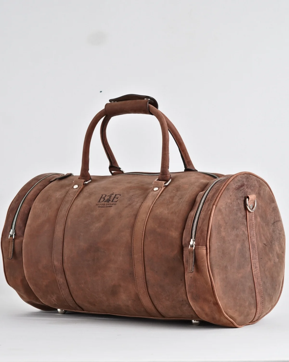 Weekender Duffle - Original Leather Travel Bag (Rugged Brown) Weekender Duffle - Original Leather Travel Bag (Rugged Brown)