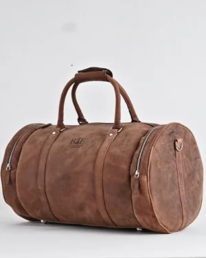 Weekender Duffle - Original Leather Travel Bag (Rugged Brown)
