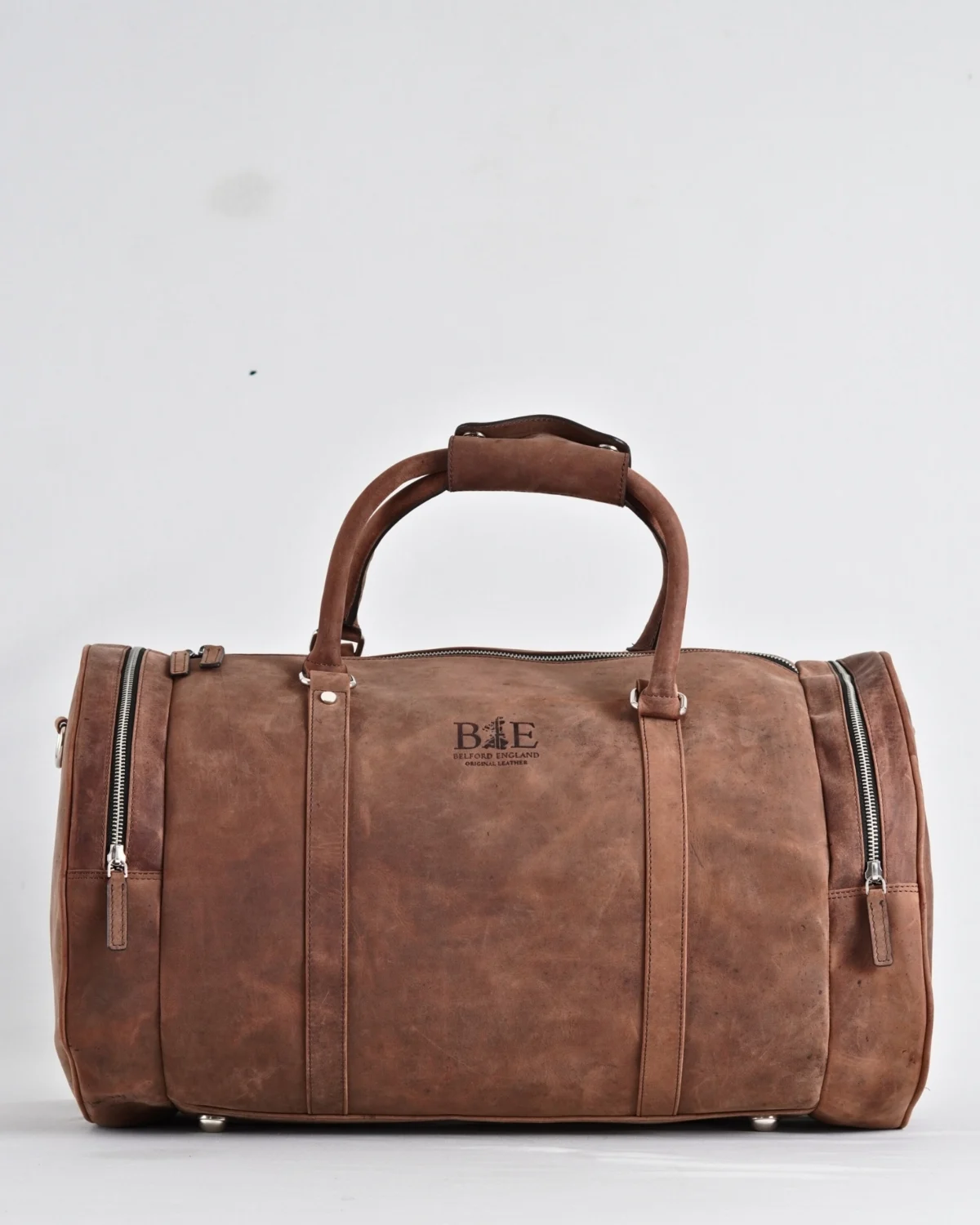Weekender Duffle - Original Leather Travel Bag (Rugged Brown) Weekender Duffle - Original Leather Travel Bag (Rugged Brown)