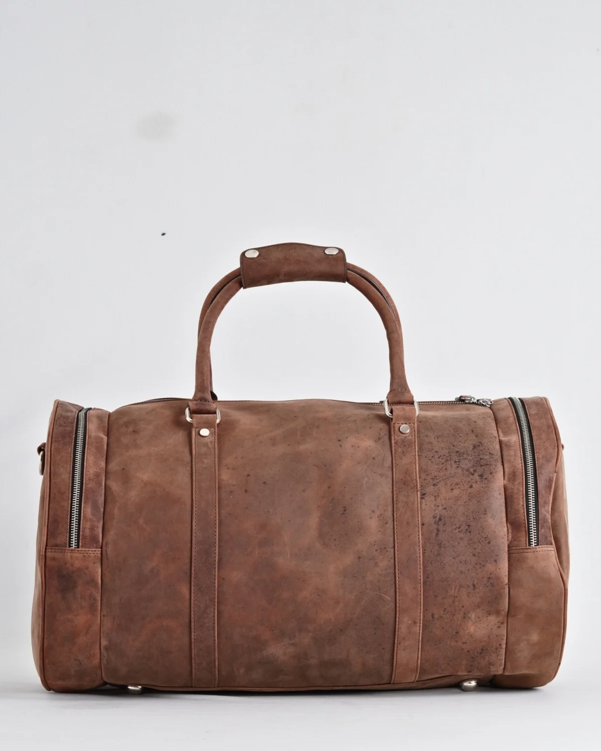 Weekender Duffle - Original Leather Travel Bag (Rugged Brown) Weekender Duffle - Original Leather Travel Bag (Rugged Brown)
