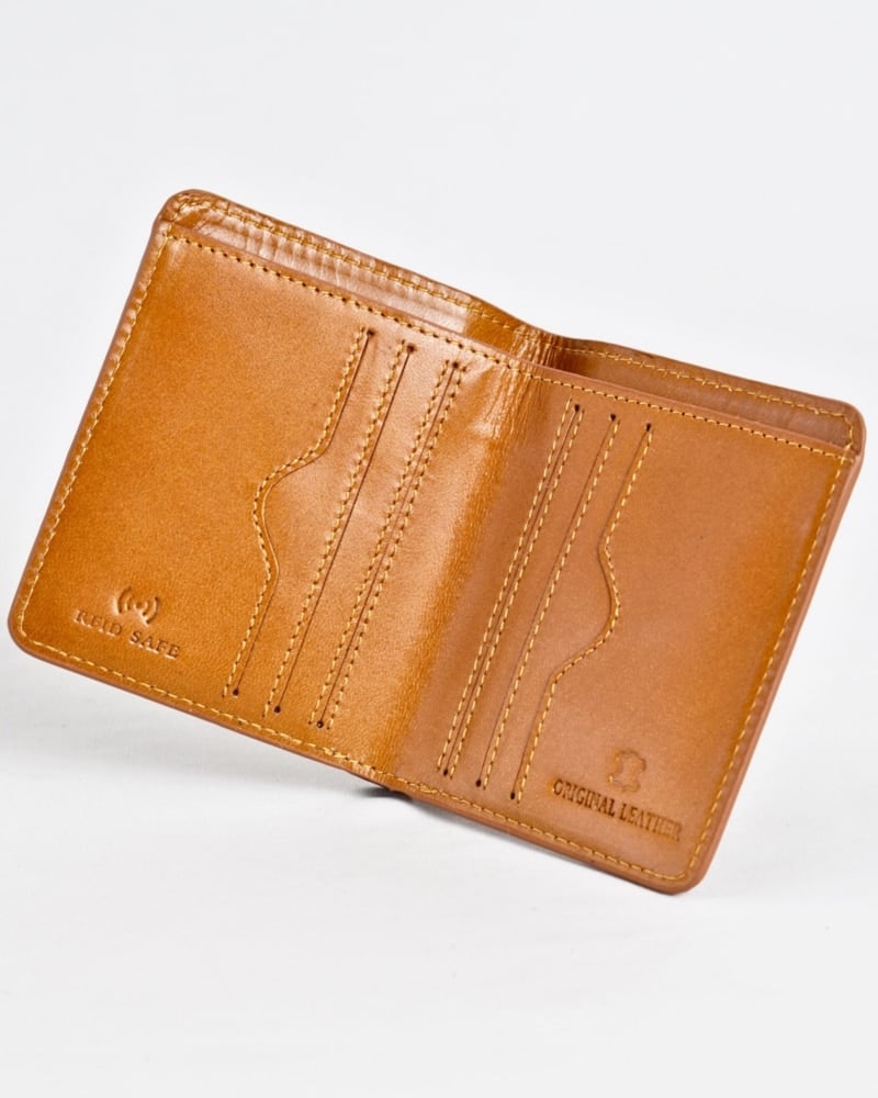 Boston - Men’s Original Leather Minimalist Wallet (Luxury Tan)