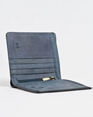 Aubrey - Men’s Original Leather Wallet (Rugged Blue)