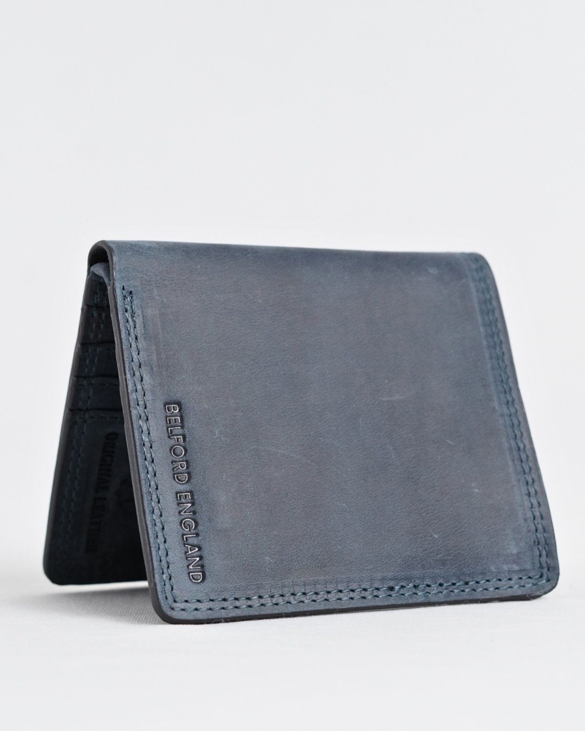 Aubrey - Men’s Original Leather Wallet (Rugged Blue) Aubrey - Men’s Original Leather Wallet (Rugged Blue)