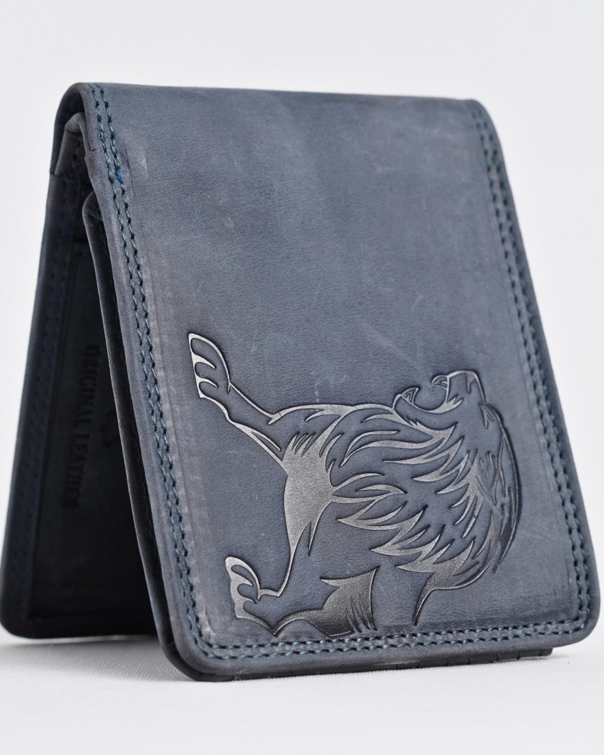 Cambridge (Limited Edition) Men’s Original Leather Wallet - Rugged Blue Cambridge (Limited Edition) Men’s Original Leather Wallet - Rugged Blue