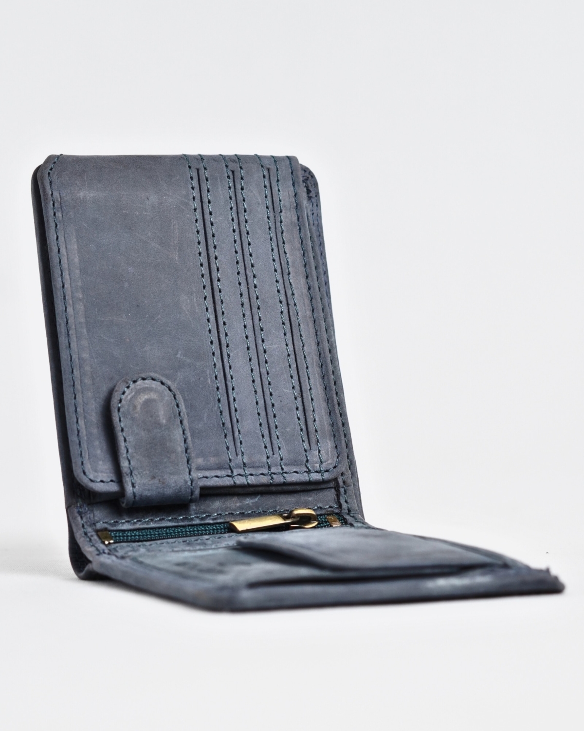 Cambridge - Men’s Original Leather Wallet (Rugged Blue) Cambridge - Men’s Original Leather Wallet (Rugged Blue)