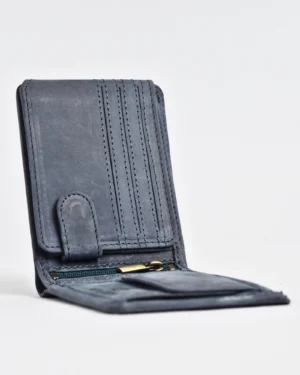 Cambridge - Men’s Original Leather Wallet (Rugged Blue)