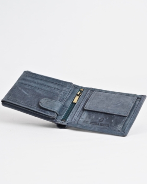 Cambridge - Men’s Original Leather Wallet (Rugged Blue)