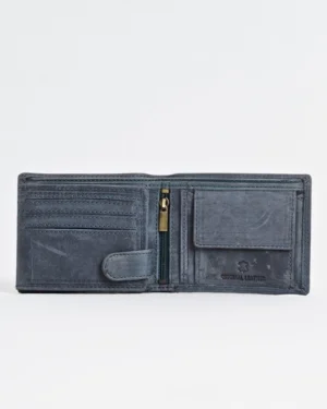 Cambridge - Men’s Original Leather Wallet (Rugged Blue)