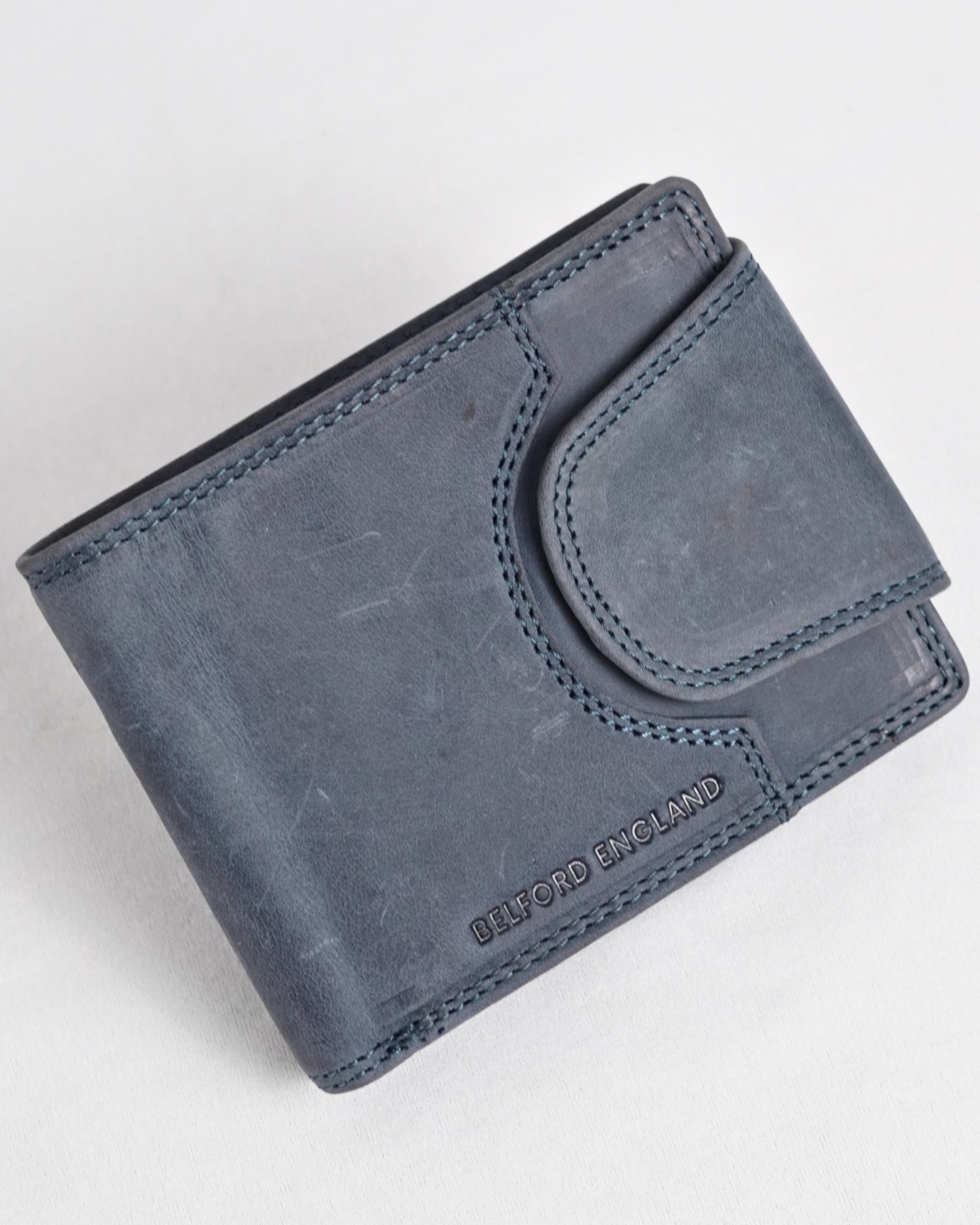 Derby - Men’s Original Leather Wallet (Rugged Blue)