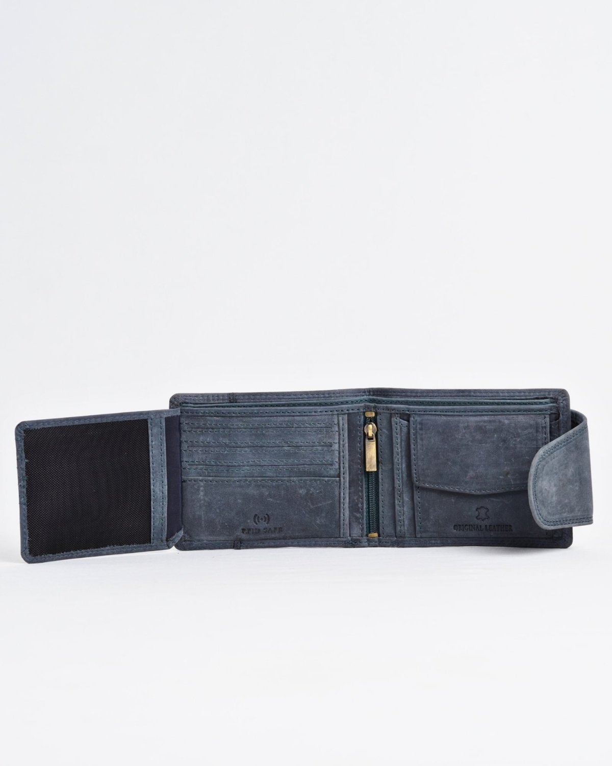 Derby - Men’s Original Leather Wallet (Rugged Blue) Derby - Men’s Original Leather Wallet (Rugged Blue)