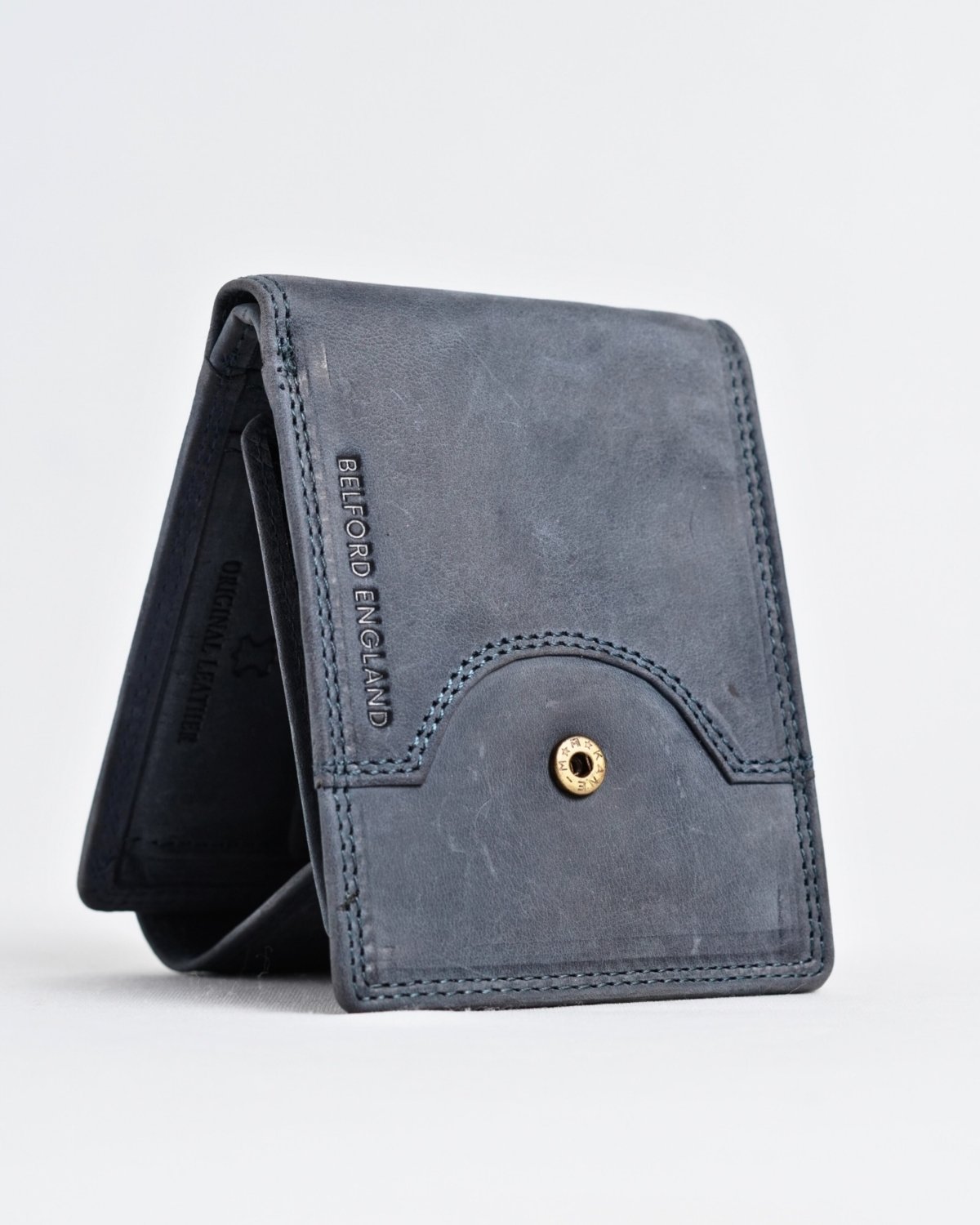 Derby - Men’s Original Leather Wallet (Rugged Blue) Derby - Men’s Original Leather Wallet (Rugged Blue)