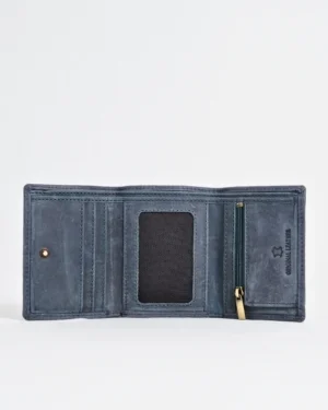 Dublin - Men’s Original Leather Trifold Wallet (Rugged Blue)