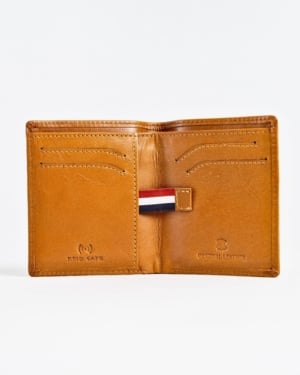 Florida - Men’s Original Leather Minimalist Wallet (Luxury Tan)
