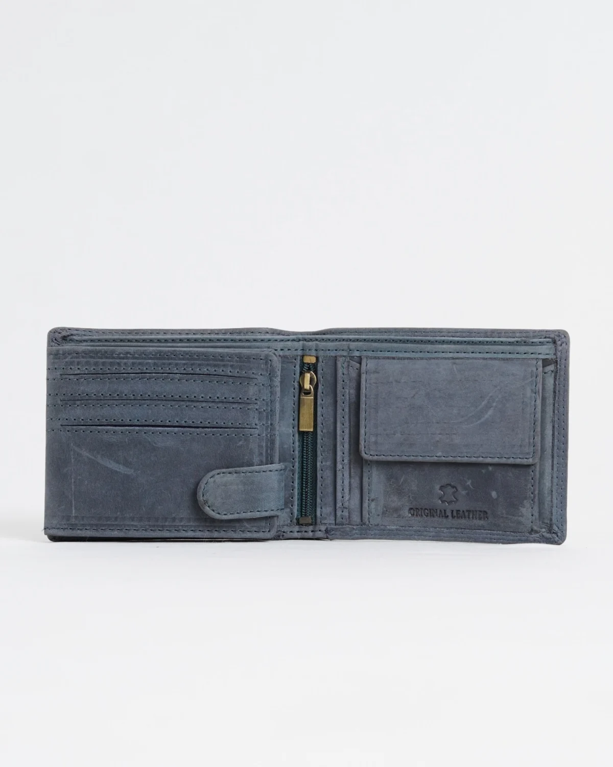 Harvard Men’s Original Leather Wallet (Rugged Blue) Harvard Men’s Original Leather Wallet (Rugged Blue)