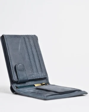 Harvard Men’s Original Leather Wallet (Rugged Blue)