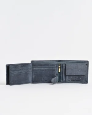 Harvard Men’s Original Leather Wallet (Rugged Blue)