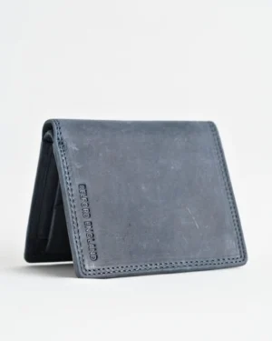 Hyde [Sleek Series] Men’s Original Leather Wallet (Rugged Blue)