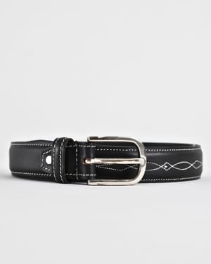 Nottingham Men's Original Leather Belt (Luxury Black)