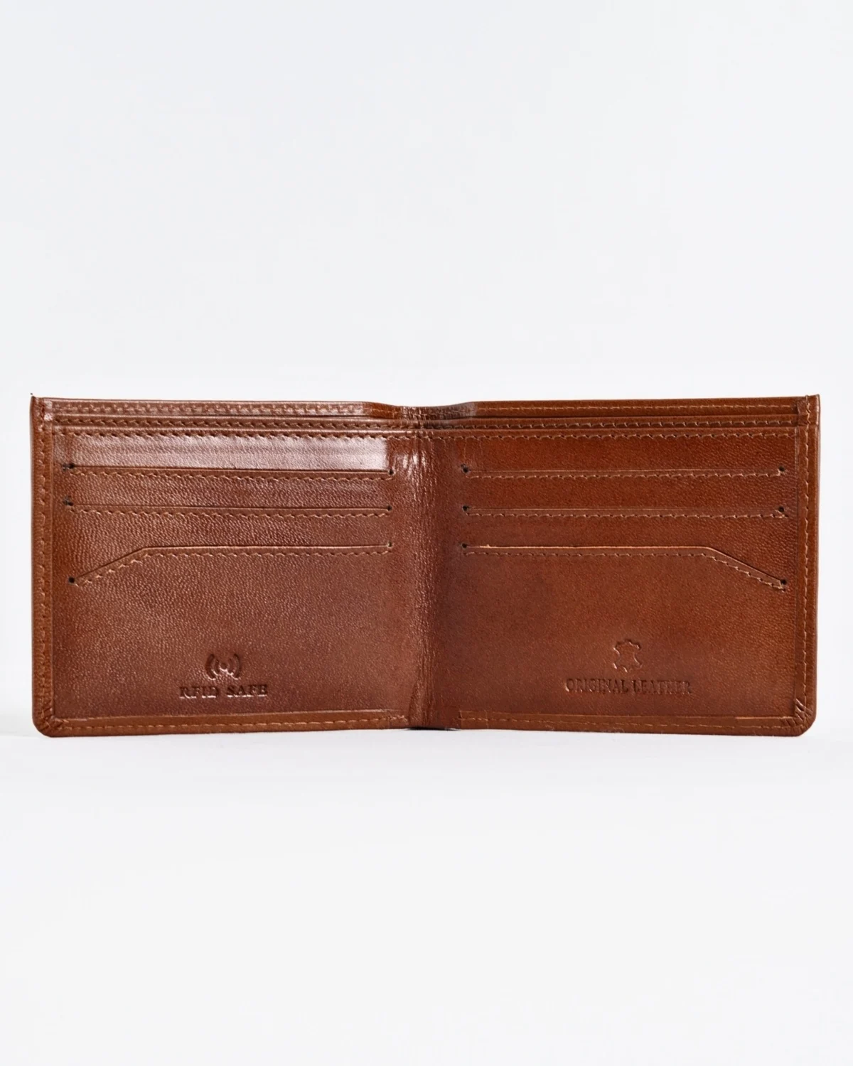 Texas - Men’s Original Leather Minimalist Wallet (Rich Brown)